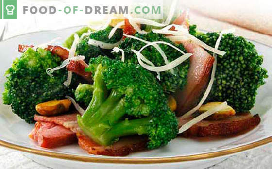 Brokkoli salat - viis parimat retsepti. Kuidas korralikult ja maitsvat keedetud brokoli salatit.