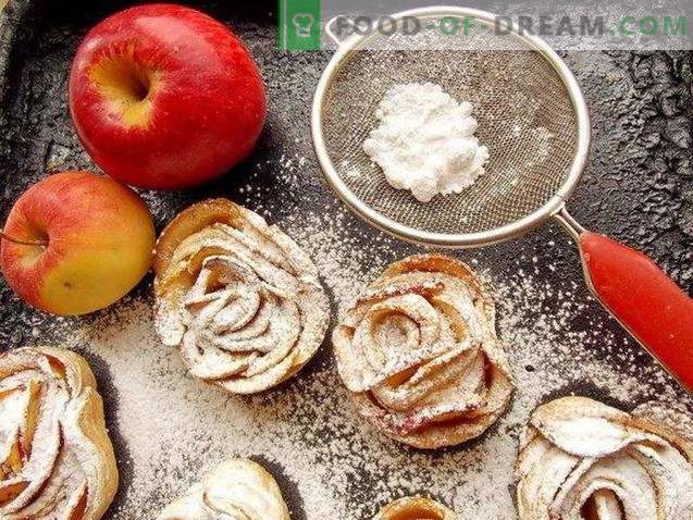 Küpsetatud lehtköögivilja õunaroses