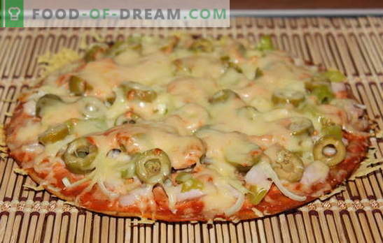 Pärmivaba pizza retsept - huvitav! Paljud retseptid pitsade valmistamiseks pärmivaba tainas - valige!