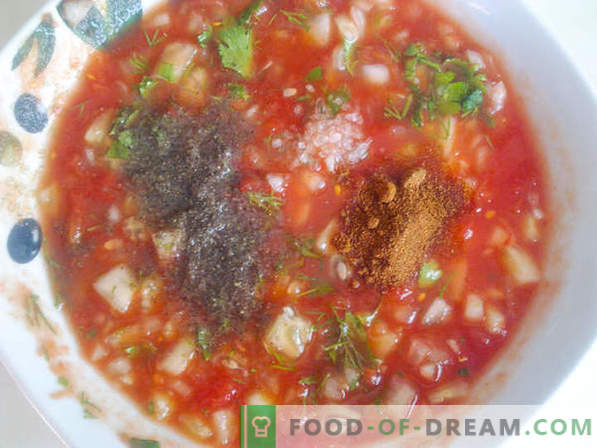 Gazpacho retsept - tehke Hispaania retsepti järgi külm tomati supp
