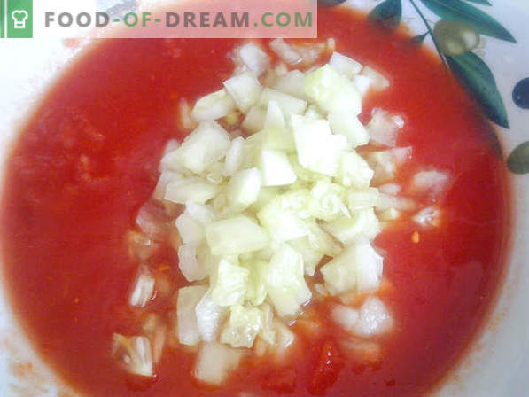 Gazpacho retsept - tehke Hispaania retsepti järgi külm tomati supp