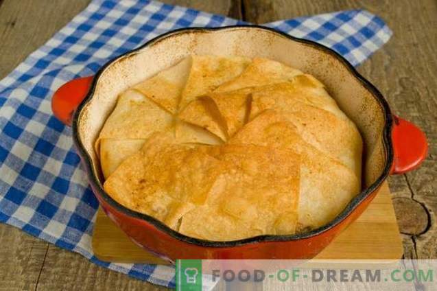 Shakh-pilaf pita leivas - puhkuse täitmine