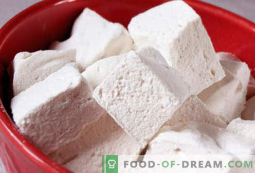 Omatehtud marshmallows - parimad retseptid. Kuidas süüa marshmallows kodus.