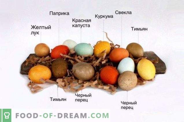 Kuidas värvida munad lihavõtted looduslike toodetega