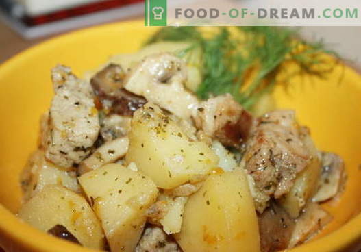 Kana hauti parima retseptiga. Kuidas korralikult ja maitsvalt küpsetada hautatud kartuleid kana.