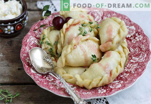 Dumplings with cherries - the best recipes. How to properly and tasty cook dumplings with cherries at home.