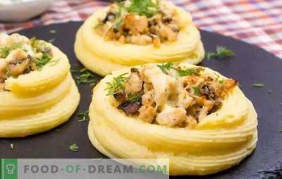 Potato nests with minced meat - it's beautiful! The best recipes for family dinners and celebrations: cooking nests with minced meat