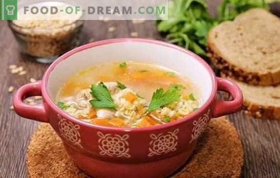 Kana puljongist pärl - rikas maitsev toit. Retseptid suppide, kapsasuppade ja hapukurkide valmistamiseks kana puljongiga odra