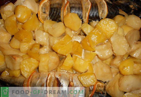 Makrell kartuliga - parimad retseptid. Kuidas õigesti ja maitsvaid makrellikartuleid kartulitega.