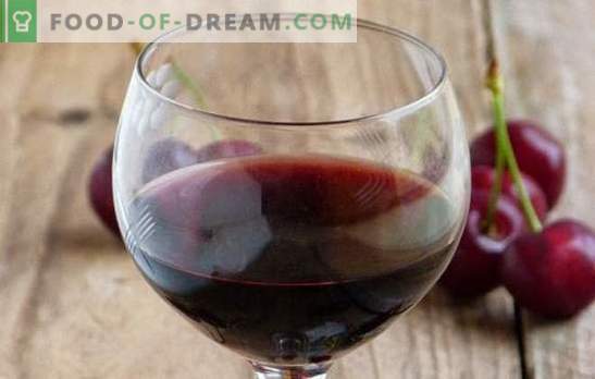 Cherry vein kodus: veini keetmise peamised punktid. Retseptid omatehtud kirsiveinide jaoks