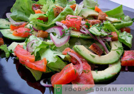 Trout salat - parimad retseptid. Kuidas õigesti ja maitsev keedetud salat forelliga.