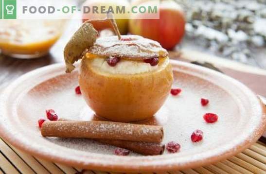 Apple dessert - hellitus oma lemmikmaitsega! Jäätis, pastill, saiakesed, salatid ja muud omatehtud magustoidud