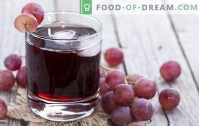 Sok winogronowy na zimę w domu: jak to zrobić poprawnie? Najlepsze receptury soku winogronowego na zimę z patelni lub sokowirówki