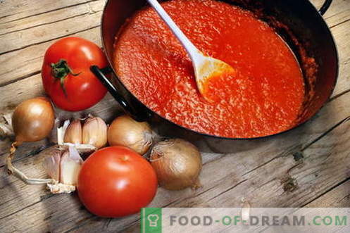 Tomatikaste - parimad retseptid. Kuidas õigesti ja küpseta tomatikastet.