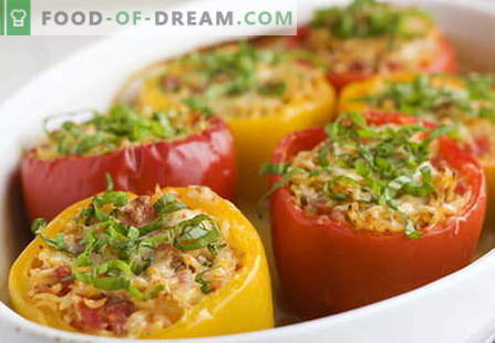 I peperoni ripieni di carne sono le migliori ricette. Come cucinare correttamente e cucinare i peperoni ripieni.