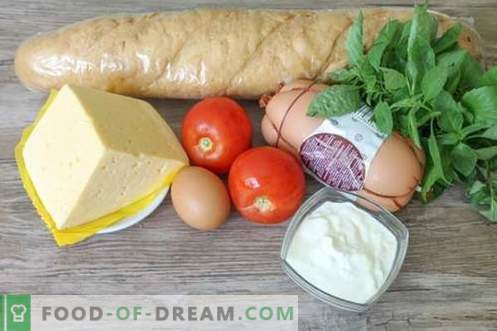 Snack kook leiva, juustu ja vorstiga 