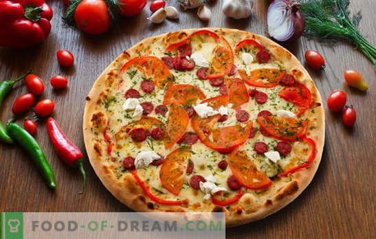 Pepperoni pizza: maitsva Itaalia koogi variatsioonid. Parimad pepperoni pizza retseptid salaami, mozzarella, tomatitega