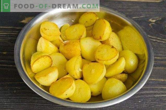 India praetud kartulid vürtsides