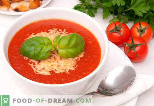 Tomatikoore supp - tõestatud retseptid. Kuidas õigesti ja maitsvalt valmistada tomatipüree suppi.