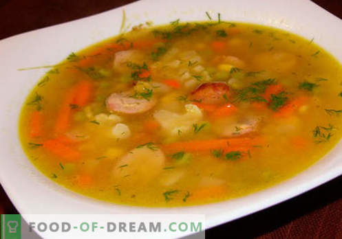 Õhukesed supid - tõestatud retseptid. Kuidas korralikult ja maitsev kokk suppi hautada.
