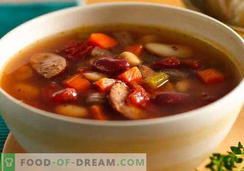 Супа от колбаси - Доказани рецепти. Как правилно и вкусно да се готви супа с наденица.