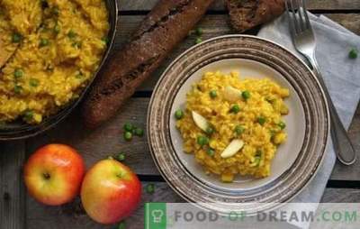 Lenten risotto - Italian meatless pilaf! Recipes for lean risotto with mushrooms, vegetables, avocados, pears, pumpkin