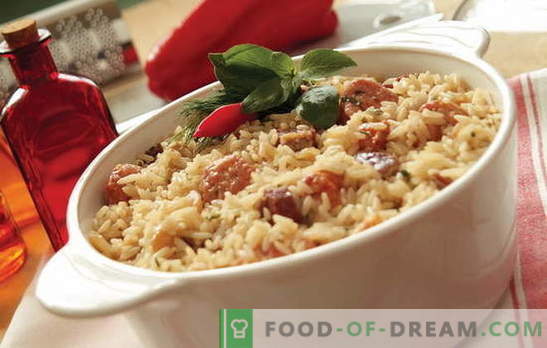 Mida küpsetada ahjus riisiga lihaga? Ideed kulinaarse inspiratsiooni jaoks: riisiroogade retseptid liha abil ahjus
