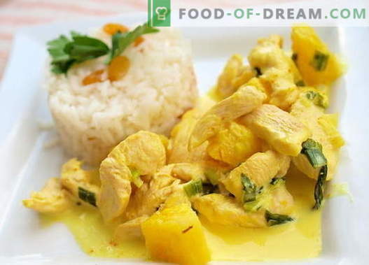 Curry Chicken - parimad retseptid. Kuidas õigesti ja maitsev kokk karri kana.