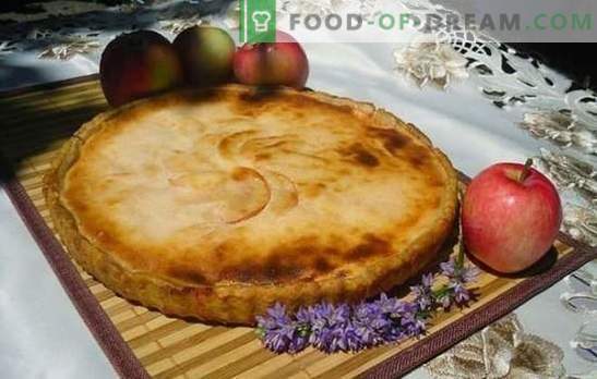 Pie õunad - terve maja maitse! Kefiiril, hapukoorel, majoneesil, piimal retseptid želeeritud pirukad ja õunad
