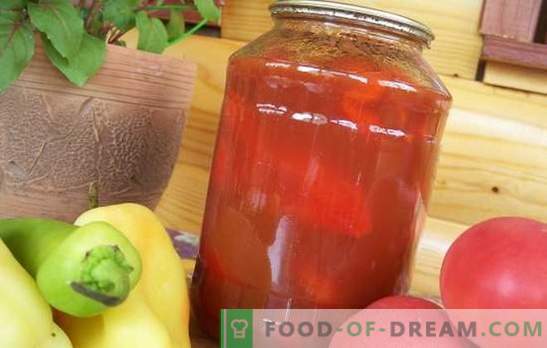 Salat tomatist ja paprikast talveks: igal koduperenaisel on oma retsept! Paljud tomatite ja piparite salatid talveks