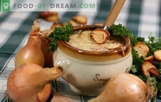 Klassikaline sibul supp on Alexandre Dumas lemmik retsept! Retseptid klassikalise sibula supid Prantsuse gourmetist