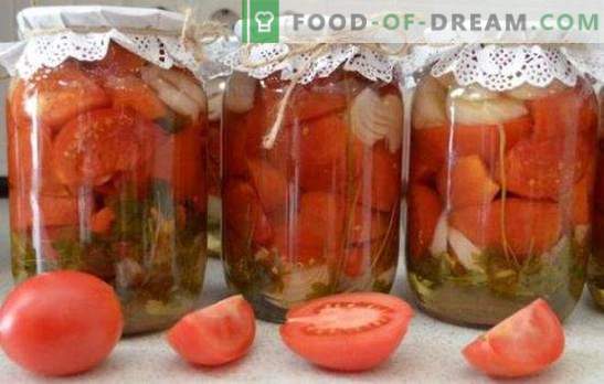 Tomatid talveks ilma steriliseerimiseta: vitamiini sahver. Erinevate tomati salatite variandid talveks ilma steriliseerimiseta