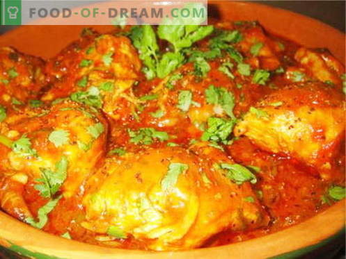 Kana kokad on parimad retseptid. Kuidas valmistada kana chakhokhbili.