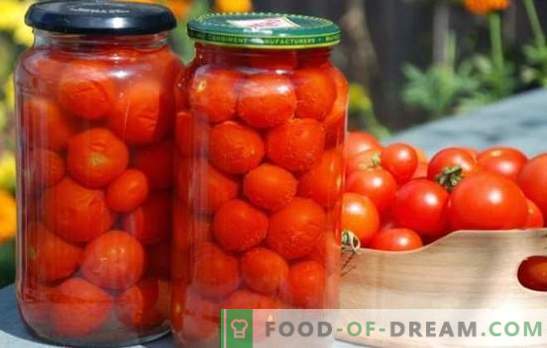 Saagikoristuseks valmistatakse omatehtud tomatid talveks. Parimad retseptid omatehtud tomatite konserveerimiseks talveks