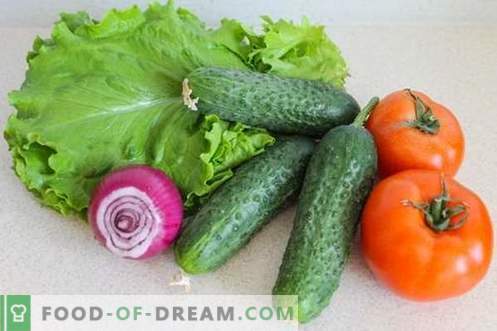 Kurk ja tomati salat - vitamiinid aastaringselt