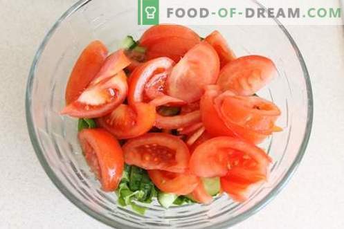 Kurk ja tomati salat - vitamiinid aastaringselt