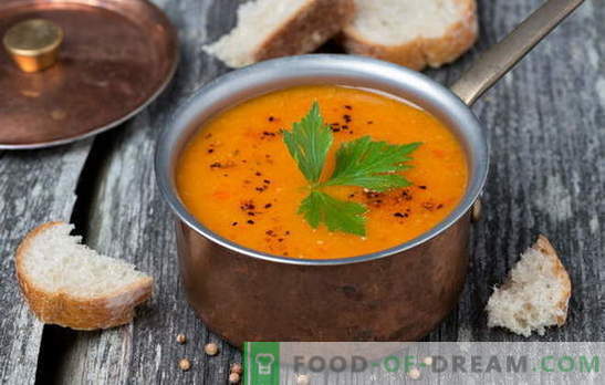 Lihtne, maitsev punase ja rohelise läätsega supid - vene köögi traditsioonid. Värsked ideed erinevatest läätsedest pärit suppide jaoks