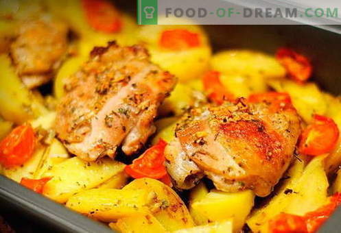 Kana kartuliga ahjus - parimad retseptid. Kuidas korralikult ja maitsvalt küpsetada ahjus kana kartuliga ahjus.