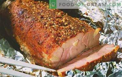 Carnea de porc din cuptor în folie (rețetă pas cu pas) este cea mai bună metodă de a găti carne. Carne de porc în cuptor în folie: bucată întregă, cu legume