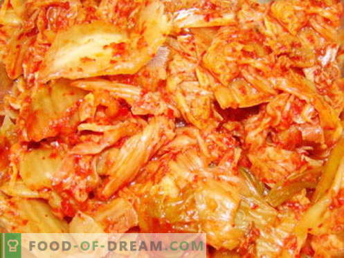 Korea kapsas - parimad retseptid. Kuidas õigesti ja maitsev kokk kapsas Korea keeles.
