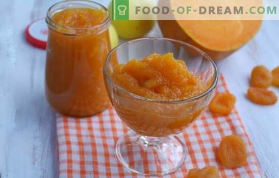 Kuivatatud aprikoosidega kõrvitsitüdruk on oranž muinasjutt! Erinevate kõrvitsamarjade retseptid kuivatatud aprikooside ja sidrunite, apelsinide, pähklitega