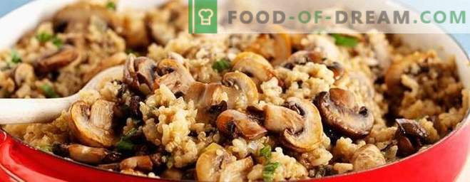 Vegetarian pilaf seentega - retsept lahja köögivilja pilau