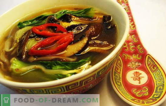 Hiina supp - tee Ida-tarkuse poole. Hiina suppiretseptid nuudlitega, riisiga, mereanniga, tomatitega, Funchozaga ja kala