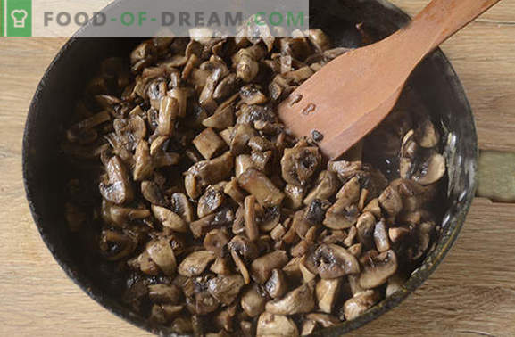 Praetud seened sibulaga: õige toiduvalmistamise tehnoloogia. Samm-sammuline fotoretsept siblikonide valmistamiseks sibulaga