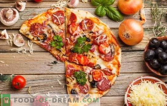 Pizza tomatite, vorsti ja juustuga - universaalne roog kõigi aegade jaoks. Parimad retseptid tomatite, vorsti ja juustuga pitsade valmistamiseks