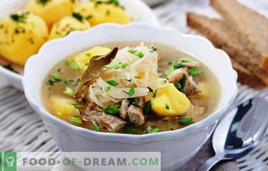 Супа в суха, богата на тенджера супа, като от руска печка. Най-добрите рецепти и възможности за приготвяне на супа в мултикукър