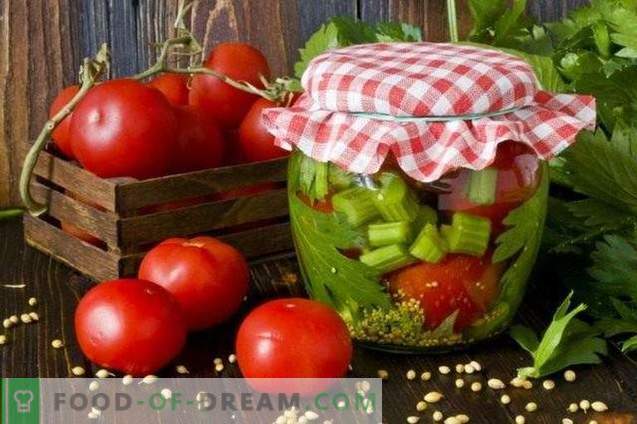 marineeritud tomatid selleriga ja sinepiga