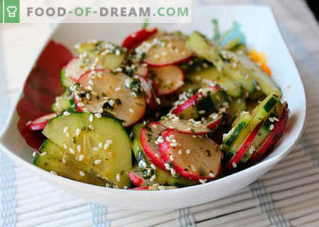 Jaapani salatid - parimad retseptid. Kuidas õigesti ja maitsev kokk Jaapani salatit.