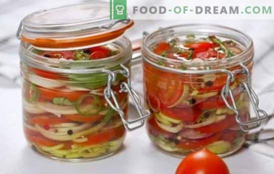 Maitsvad tomati salatid talveks: vitamiine purkides kogu perele. Parimad retseptid maitsvatele salatitele tomatite talveks