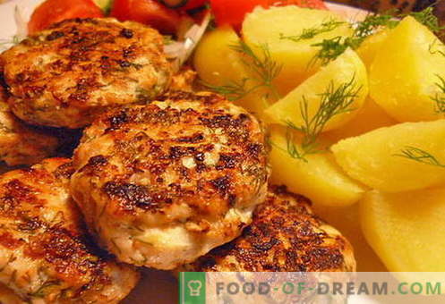 Chuletas de pollo picadas - las mejores recetas. Cómo cocinar adecuadamente y sabroso las albóndigas de pollo picadas.